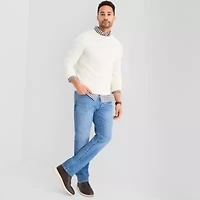 St. John's Bay Fine Gauge Mens Crew Neck Long Sleeve Pullover Sweater