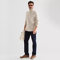 St. John's Bay Interlock Mens Long Sleeve Mock Neck Top