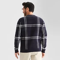 Stafford Mens Crew Neck Long Sleeve Pullover Sweater