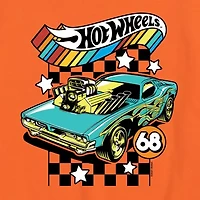 Little & Big Kid Boys Crew Neck Short Sleeve Regular Fit Hot Wheels Graphic T-Shirt