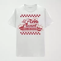 Pizza Planet Little & Big Kid Boys Crew Neck Short Sleeve Regular Fit Toy Story Graphic T-Shirt