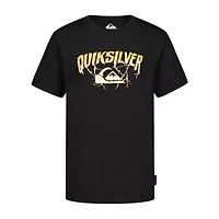 Quiksilver Big Kid Boys Crew Neck Short Sleeve Regular Fit Graphic T-Shirt