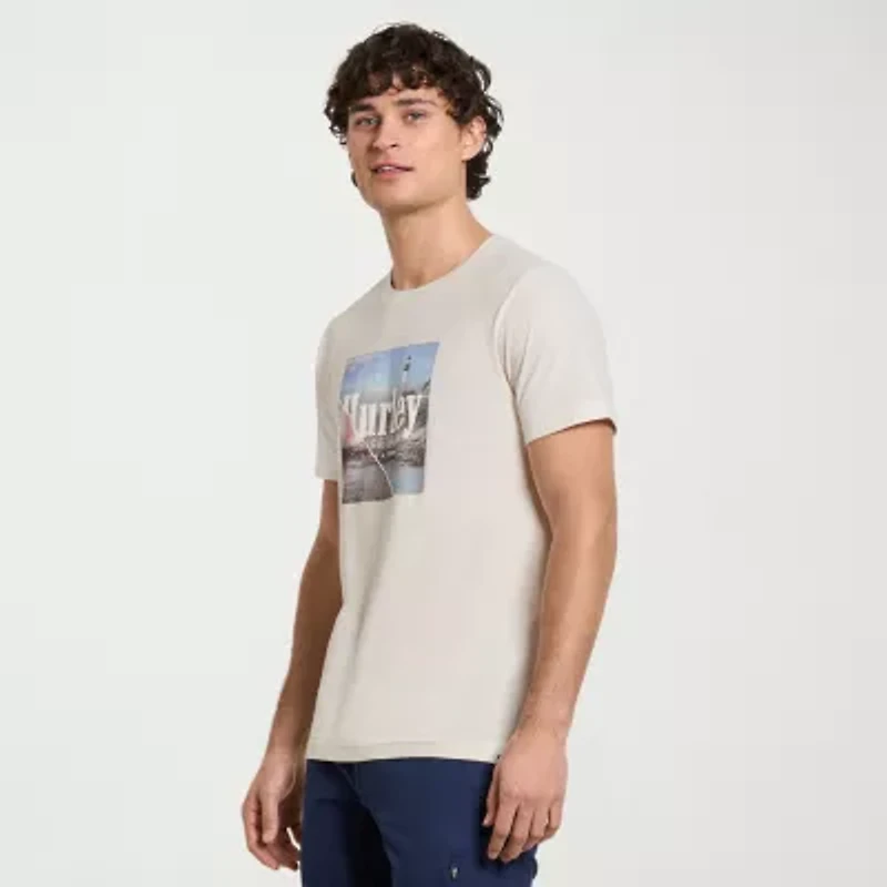 Hurley Mens Short Sleeve Regular Fit Graphic T-Shirt