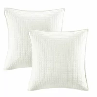 Intelligent Design Maize Cotton Jacquard Duvet Cover Set with Euro Shams and Throw Pillows