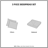 510 Design Hayley 3-pc. Reversible Bedspread Set