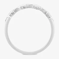 Womens Diamond Accent Natural White 10K Gold Anniversary Wedding Band