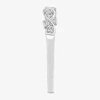 Womens Diamond Accent Natural White 10K Gold Anniversary Wedding Band
