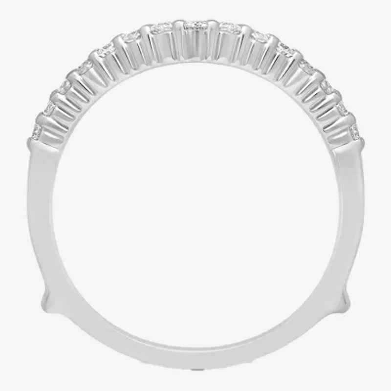 Womens 1/ CT. T.W. Natural White Diamond 14K Gold Ring Guard