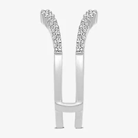 Womens 1/ CT. T.W. Natural White Diamond 14K Gold Ring Guard