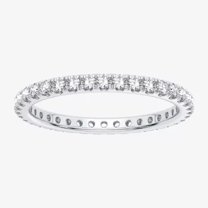 H-I / Si1-Si2) Womens 1/ CT. T.W. Lab Grown White Diamond 10K White Gold Eternity Wedding Band