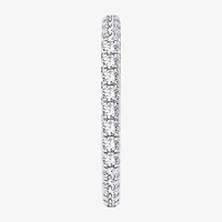 H-I / Si1-Si2) Womens 1/ CT. T.W. Lab Grown White Diamond 10K White Gold Eternity Wedding Band