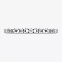 H-I / Si1-Si2) Womens 1/ CT. T.W. Lab Grown White Diamond 10K White Gold Eternity Wedding Band