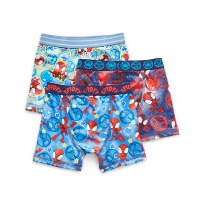 Toddler Boys Spiderman 3 Pack Boxer Briefs Tabp0525