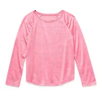 Xersion Little & Big Kid Girls Crew Neck Long Sleeve Active T-Shirt