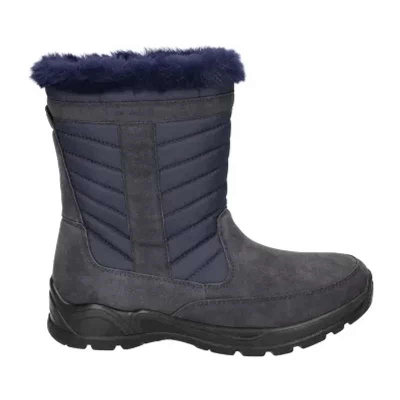 Easy Street Womens Frazer Slip Resistant Flat Heel Winter Boots