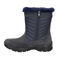 Easy Street Womens Frazer Slip Resistant Flat Heel Winter Boots