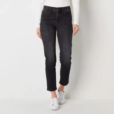 a.n.a Womens Tall High Rise Straight Leg Jean