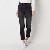 a.n.a Womens Tall High Rise Straight Leg Jean