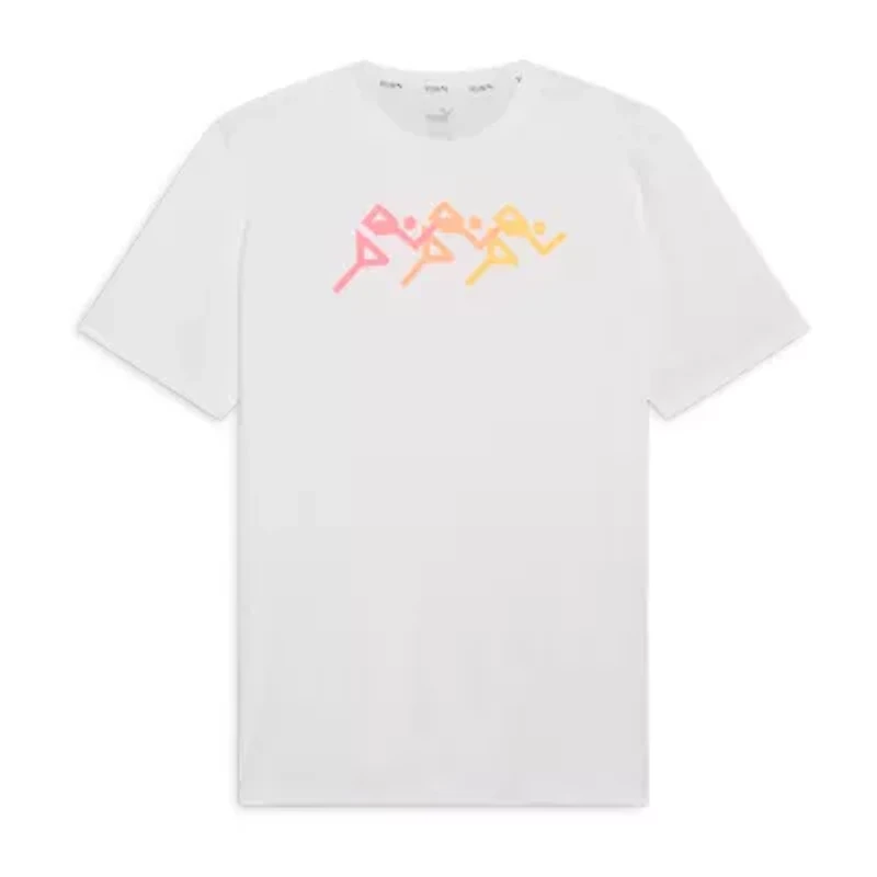 PUMA Mens Crew Neck Short Sleeve Active T-Shirt