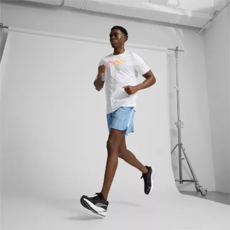 PUMA Mens Crew Neck Short Sleeve Active T-Shirt