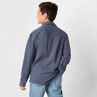 Thereabouts Little & Big Kid Boys Long Sleeve Regular Fit Button-Down Shirt