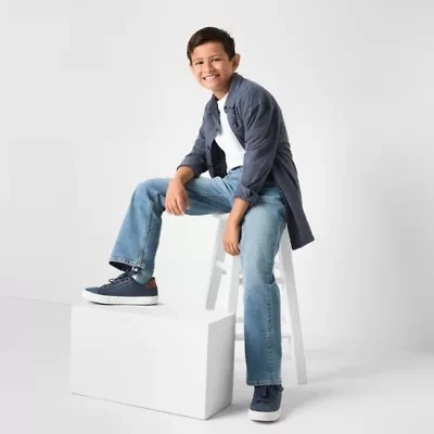 Thereabouts Little & Big Kid Boys Adjustable Waist Stretch Fabric Regular Fit Bootcut Jean