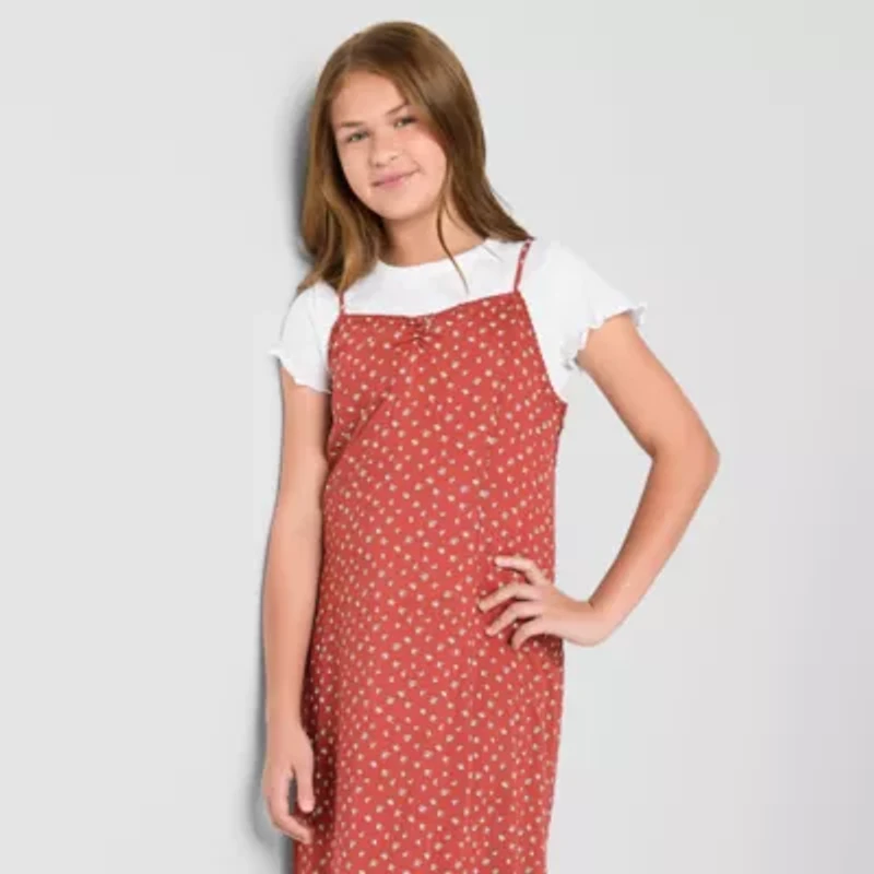 Thereabouts Little & Big Kid Girls Midi Dots 2-pc. Dress Set