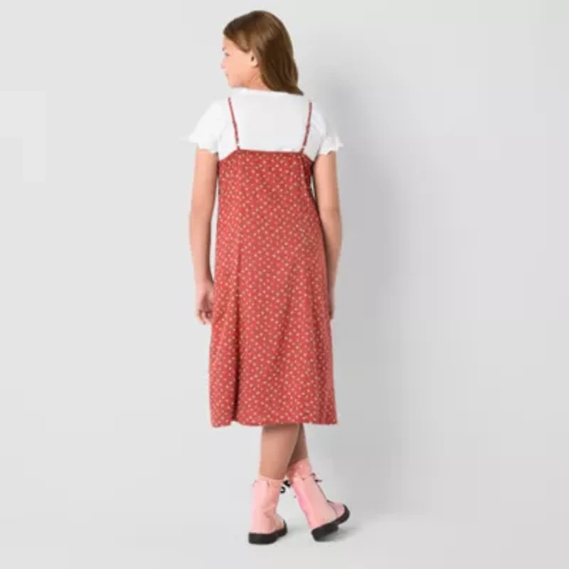 Thereabouts Little & Big Kid Girls Midi Dots Dress Set