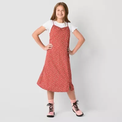 Thereabouts Little & Big Kid Girls Midi Dots 2-pc. Dress Set