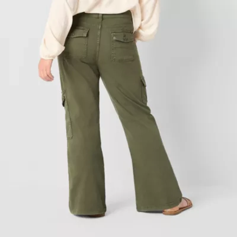 Thereabouts Little & Big Kid Girls Flare Cargo Pant