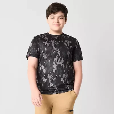 Xersion Performance Little & Big Kid Boys Crew Neck Short Sleeve Regular Fit Graphic T-Shirt