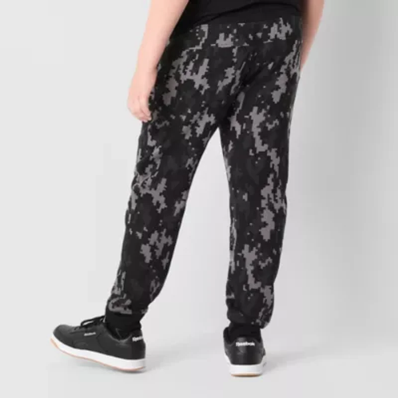 Xersion Little & Big Kid Boys Cuffed Mid Rise Regular Fit Fleece Jogger Pant