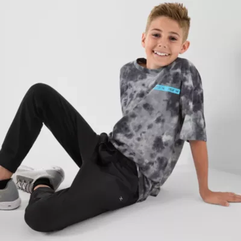 Xersion Little & Big Kid Boys Moisture Wicking Cuffed Regular Fit Jogger Pant