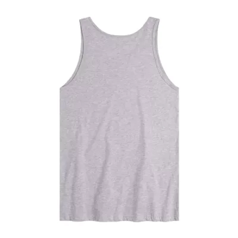 Novelty Mens Scoop Neck Sleeveless Peanuts Snoopy Tank Top