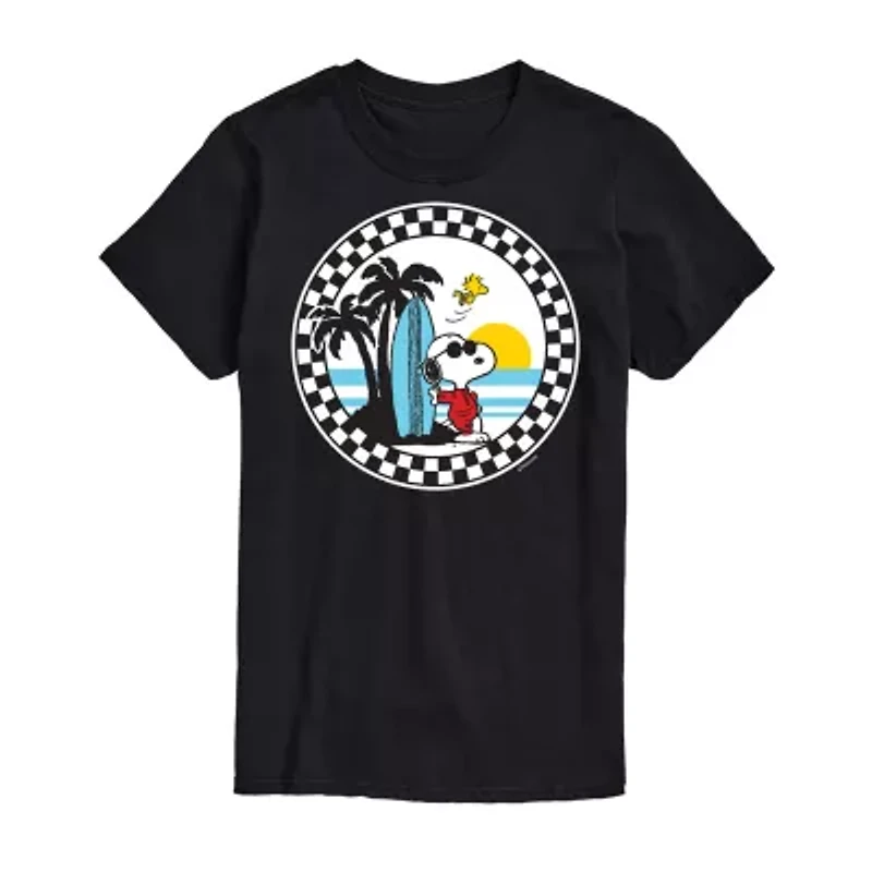Mens Short Sleeve Snoopy Graphic T-Shirt