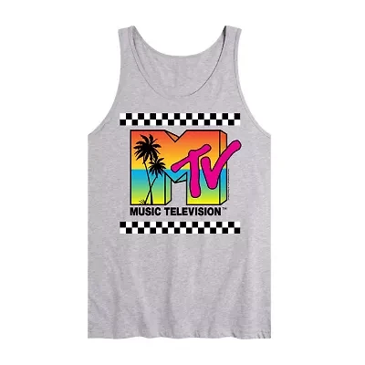 Novelty Mens Scoop Neck Sleeveless MTV Tank Top