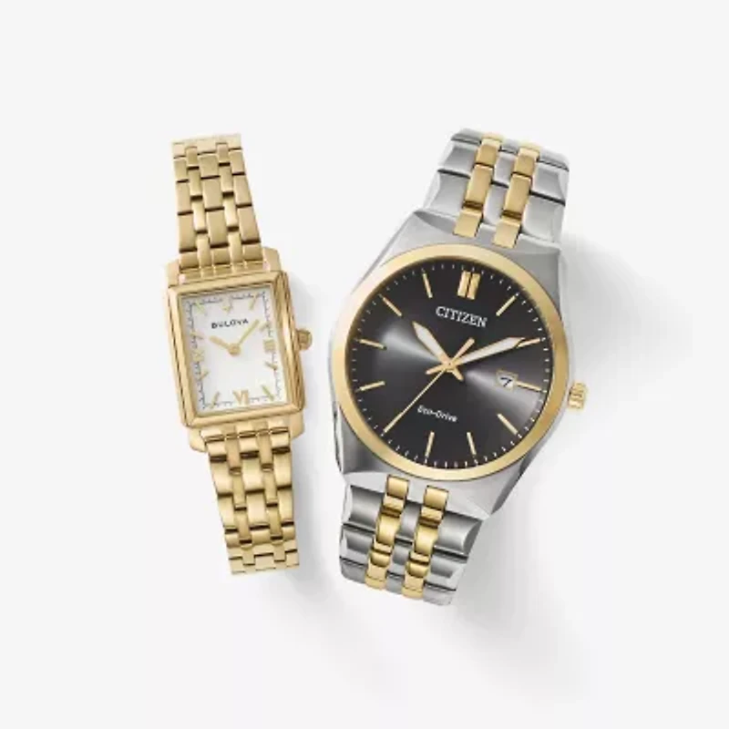 Citizen Corso Mens Two Tone Stainless Steel Bracelet Watch Bm7334-58e