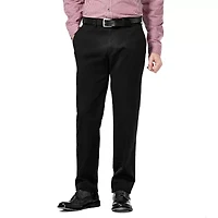 Haggar Life Khaki Mens Slim Fit Flat Front Pant