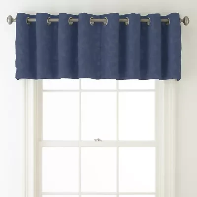 Liz Claiborne Quinn Leaf Grommet Top Single Insert Valance