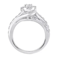 Womens 2 CT. T.W. Natural White Diamond 10K Gold Round Engagement Ring