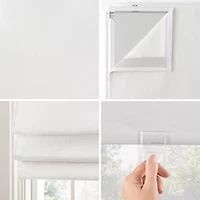 Sun Zero Pryer Energy Saving Cordless 100% Blackout Roman Shade