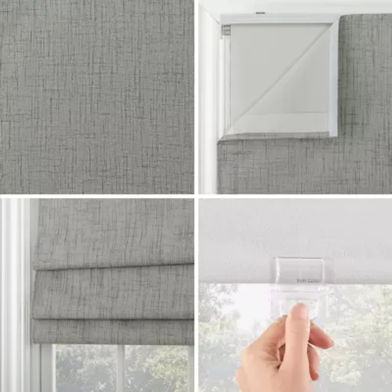 Sun Zero Somerton Energy Saving Cordless Blackout Roman Shade