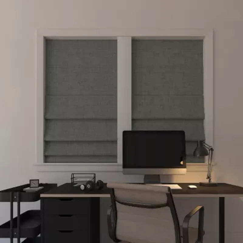 Sun Zero Somerton Energy Saving Cordless Blackout Roman Shade