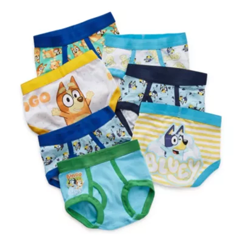 Bluey Toddler Boys 7 Pack Briefs Tbup4880