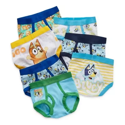 Bluey Toddler Boys 7 Pack Briefs Tbup4880