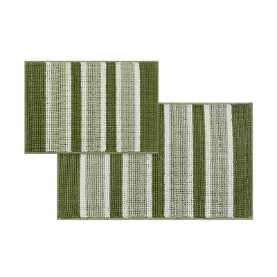 IZOD 2PC Green Bath Rug Set