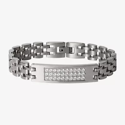 Shaquille O'Neal XLG Mens Stainless Steel 9 Inch Link Chain Bracelet