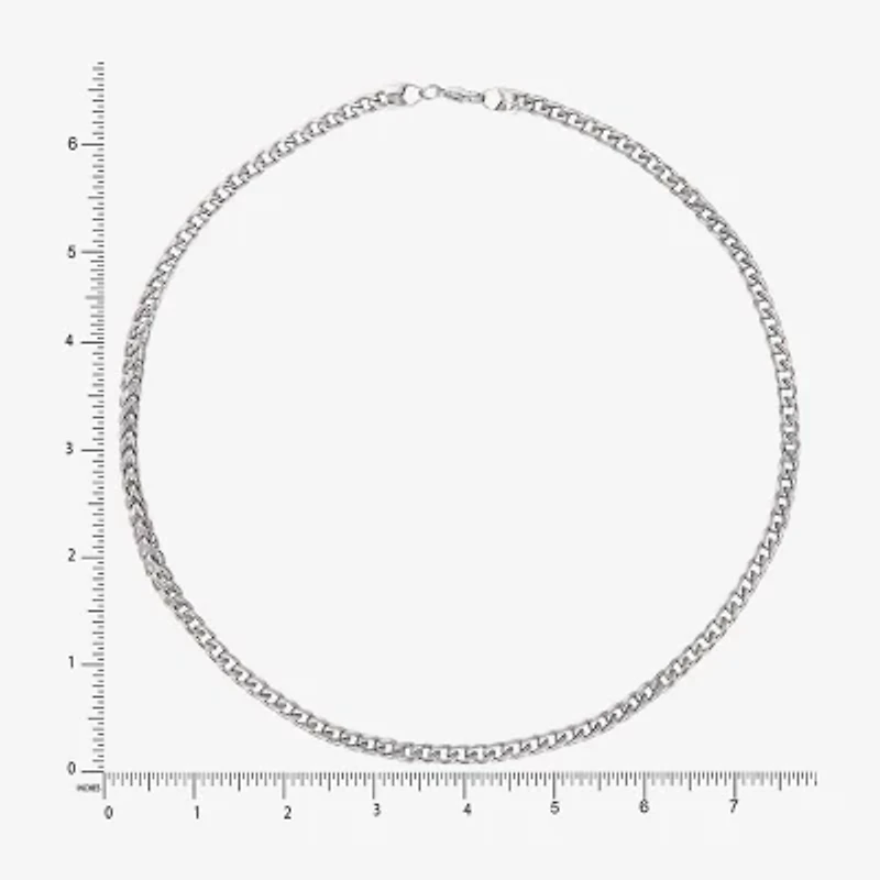 Shaquille O'Neal XLG Mens Stainless Steel 24 Inch Wheat Chain Necklace