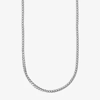 Shaquille O'Neal XLG Mens Stainless Steel 24 Inch Wheat Chain Necklace