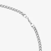 Shaquille O'Neal XLG Mens Stainless Steel 24 Inch Wheat Chain Necklace